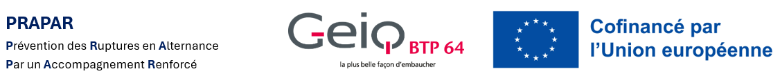 BANDEAU LOGO GEIQ ET COFINANCEMENT EUROPE OPERATION PRAPAR